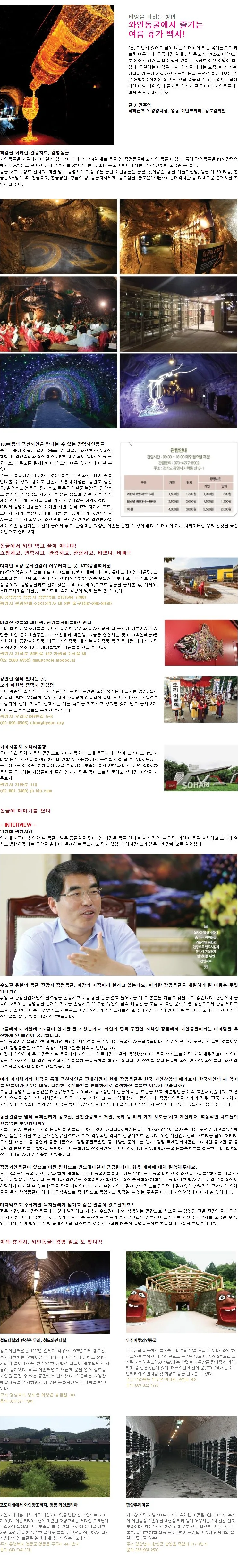 [WINE SPECIAL] 와인동굴에서 즐기는 여름 휴가 백서!