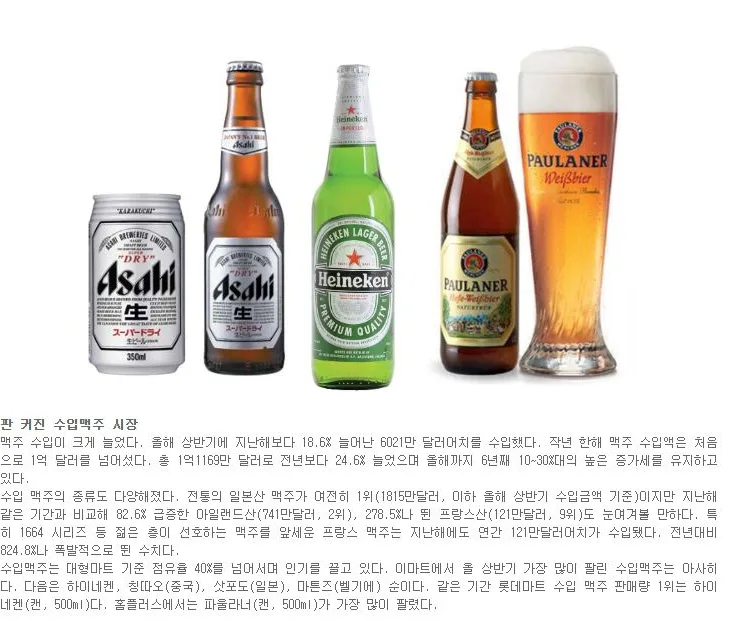 [트렌드] 판 커진 수입맥주 시장